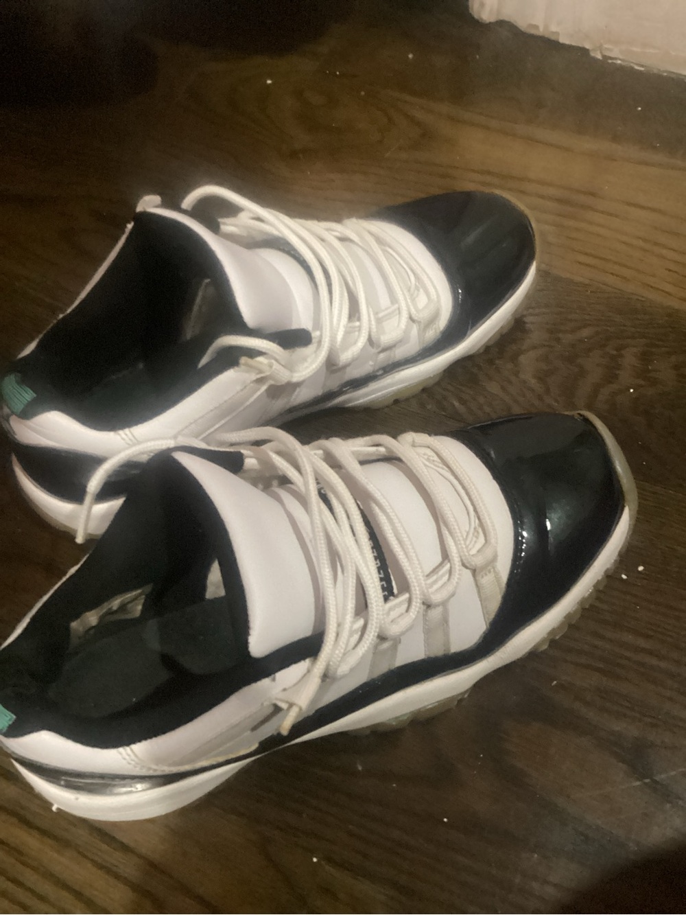 Jordan Kids White and Black Low-Top Sneakers
